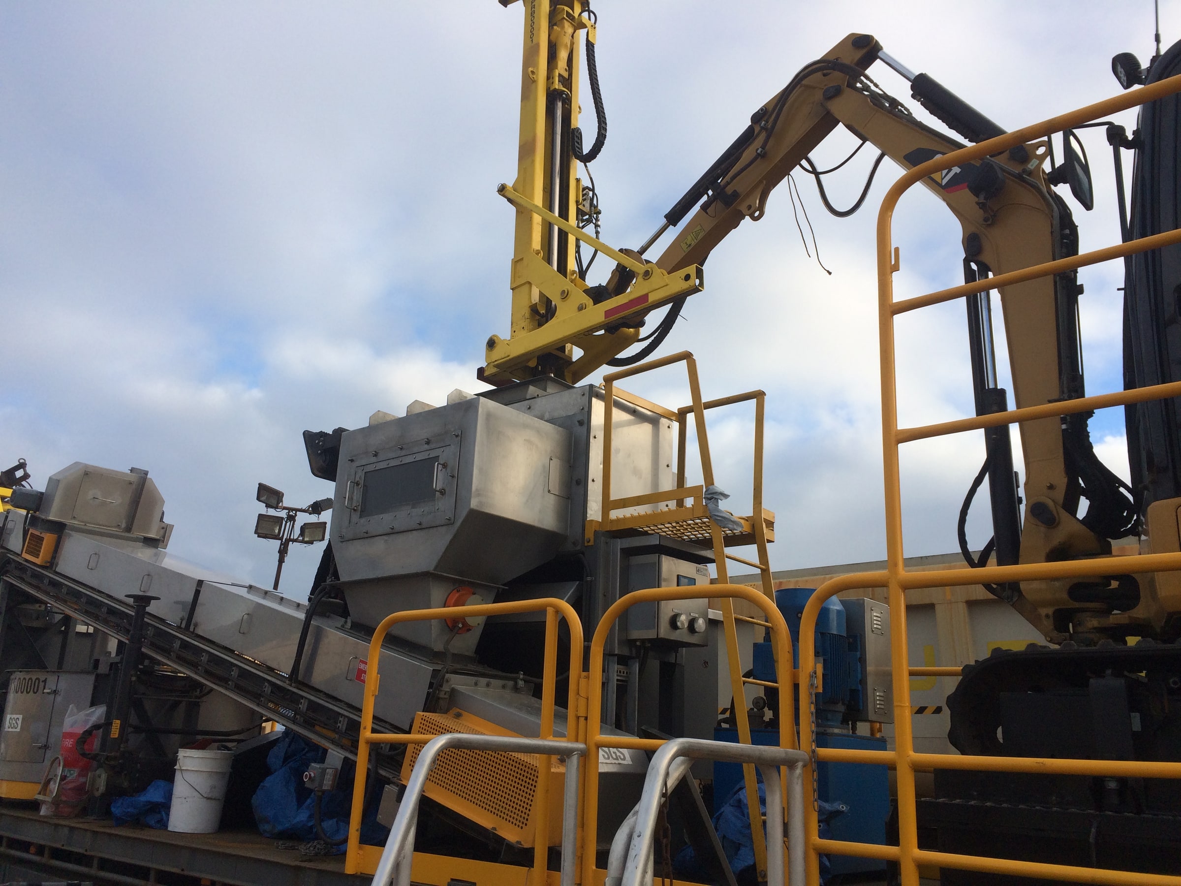 Close view of sampling equipment used at Geraldton Port