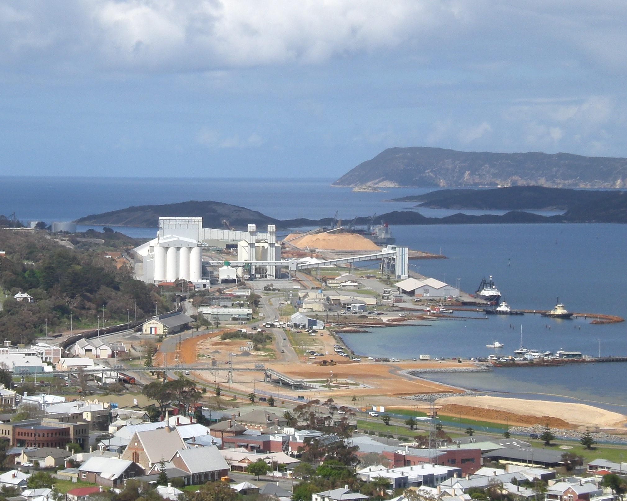 View across the Port of Albany