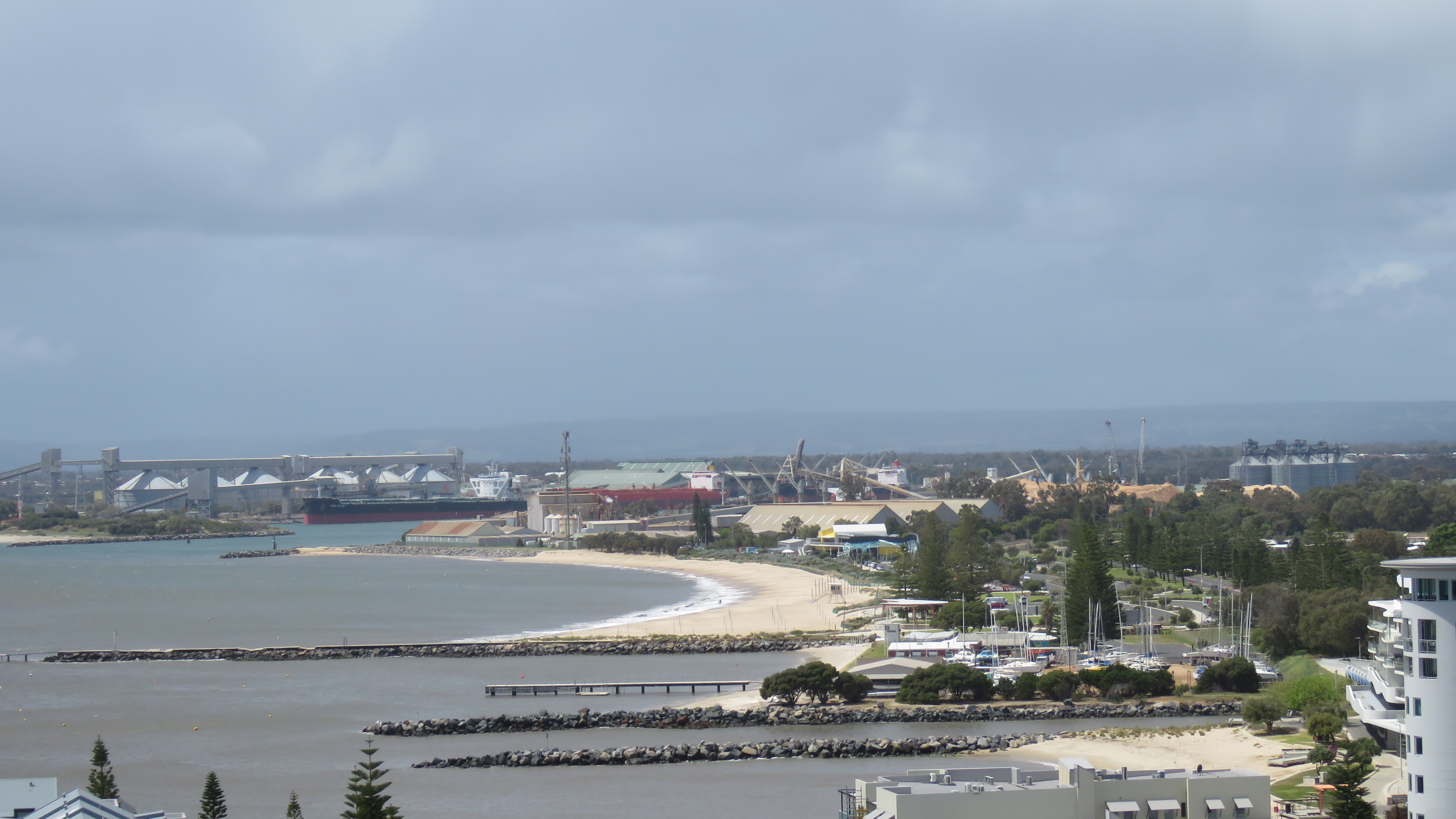 Port of Bunbury from Marlston Hill Lookout