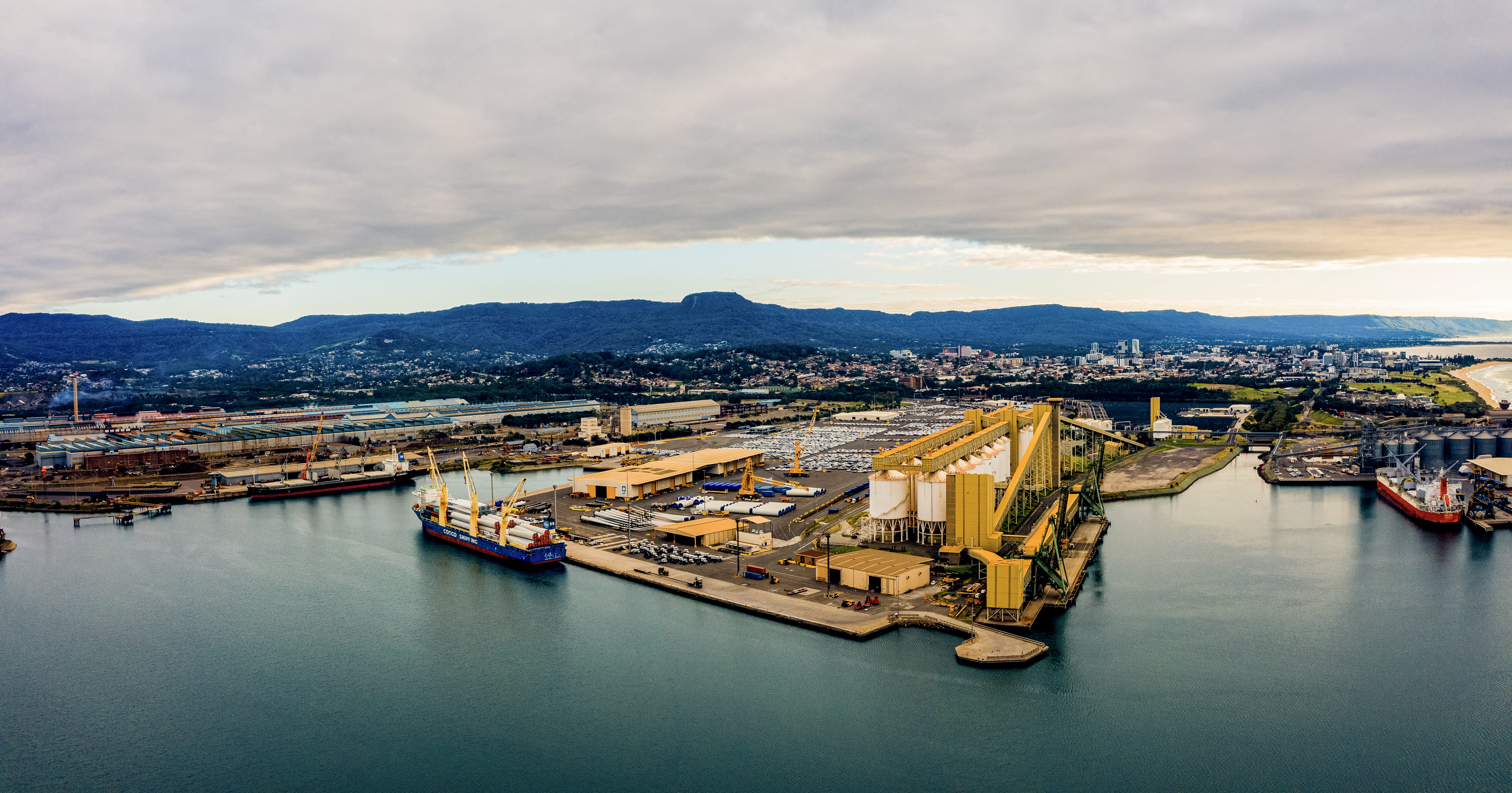 Aerial view of Port Kembla